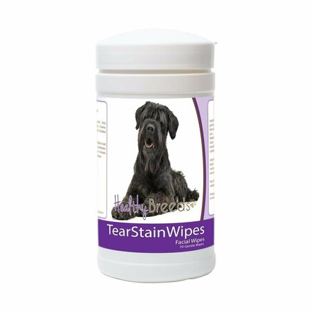 PAMPEREDPETS Black Russian Terrier Tear Stain Wipes - Black PA3486594